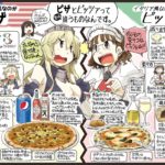アメリカ風ピザとイタリア風ピッツァ