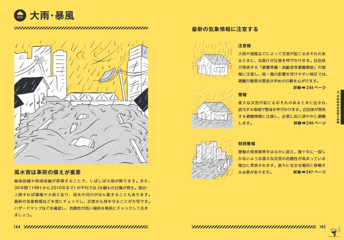 「東京防災」台風による風水害への備えの確認に役立ちます