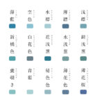 日本語の藍色辞典